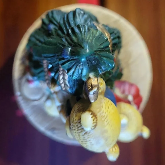 Vtg 96 Bears Decorating Christmas Tree We Wish... Christmas Wind Up Music Box - Picture 7 of 14